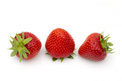 Verdi aardbeien van aardbeiplanten