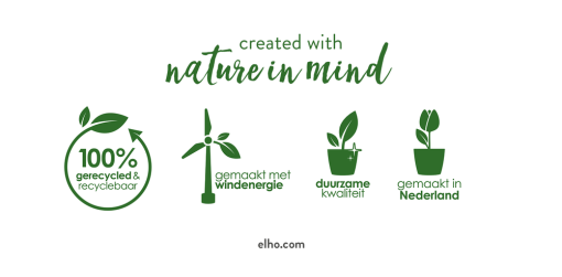 elho Aardbeienpot – gemaakt van 100% gerecycled plastic, met windenergie, 100% recyclebaar
